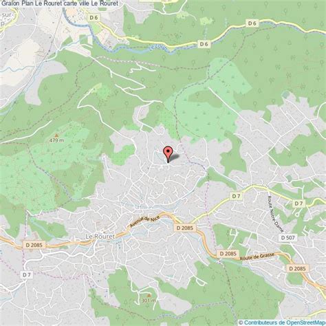 Carte de la région de Le Rouret