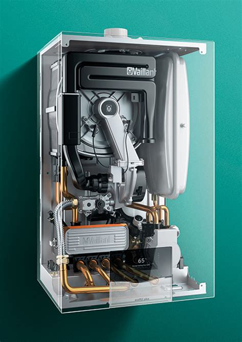 Vue éclatée d'une chaudière murale