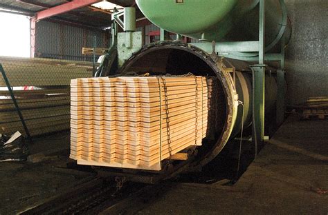 Schéma du traitement autoclave du bois