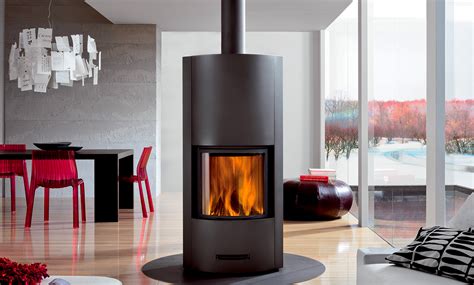 Poêle à bois moderne