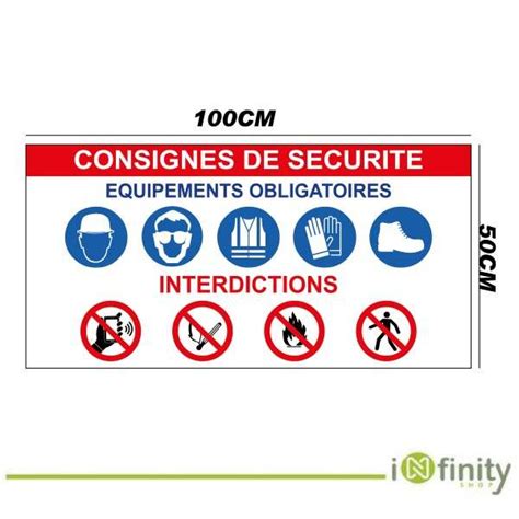Panneau de consigne de sécurité extérieur multilingue