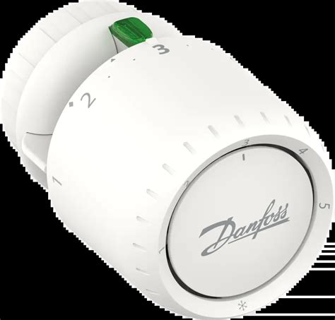 Gros plan sur une tête thermostatique Danfoss