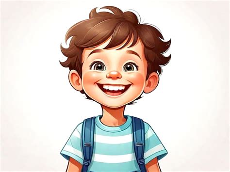 Enfant souriant tenant un dessin