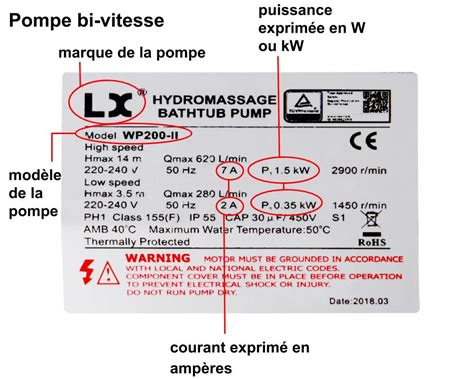 Plaque signalétique pompe à chaleur