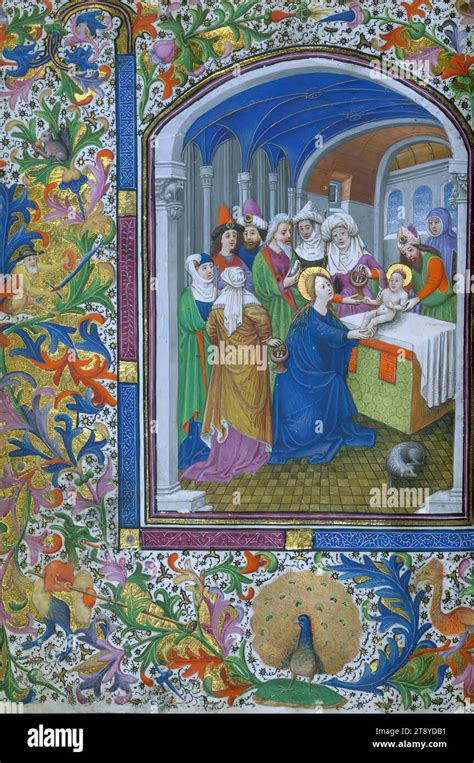Miniature d'un Livre d'heures : La Présentation au Temple