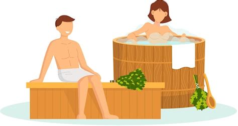 Illustration ancienne de femme préparant un bain de vapeur