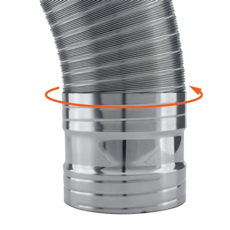 Illustration de la bonne orientation de la gaine flexible