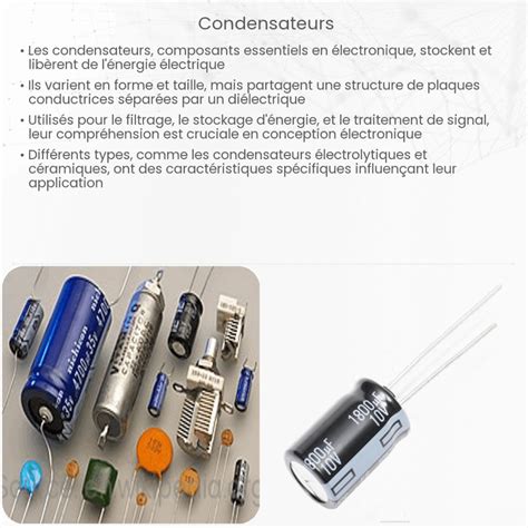Différents types de connexions pour condensateurs