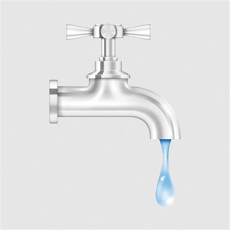 Goutte d'eau sur un robinet