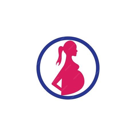 Représentation stylisée d'une femme enceinte et d'un fœtus