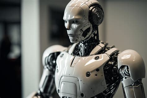 Représentation artistique d'un cyborg avec des éléments robotiques intégrés