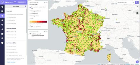 Carte de France indiquant la couverture du réseau Les Bons Artisans