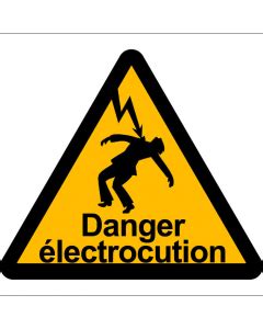 Symbole de danger d'électrocution