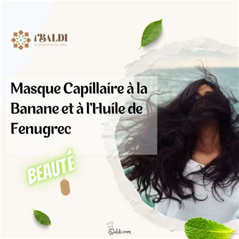 Application de masque capillaire au fenugrec