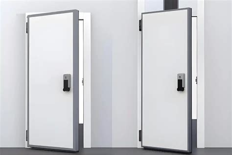 Illustration d'un rideau d'air au-dessus d'une porte de chambre froide