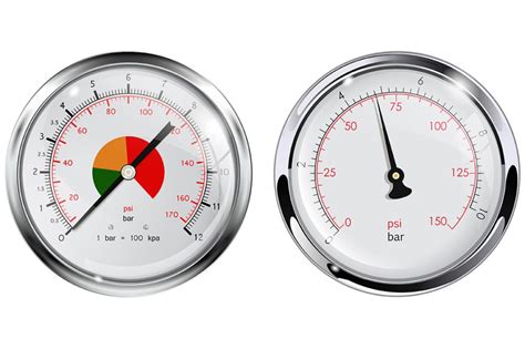 Manomètre de pression sur une pompe à chaleur