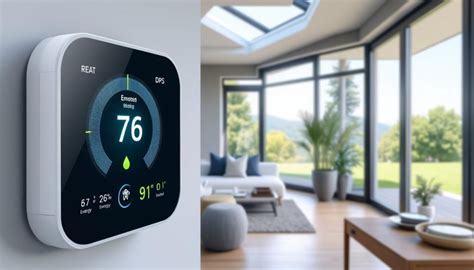 Thermostat d'ambiance connecté à une pompe à chaleur