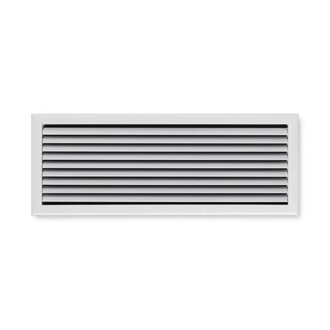 Schéma illustrant le montage par emboîtement d'une grille de ventilation