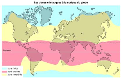 Carte du Sénégal montrant les différentes zones climatiques