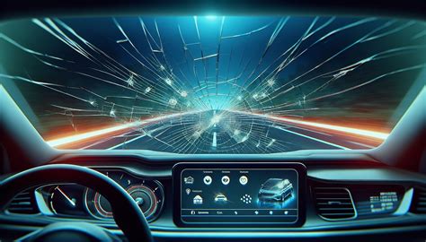 Vue de la baie de pare-brise avec des feuilles obstruant les évacuations