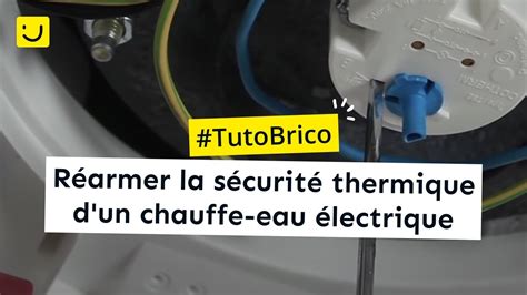 Emplacement du bouton de réarmement de sécurité thermique sur un chauffe-eau