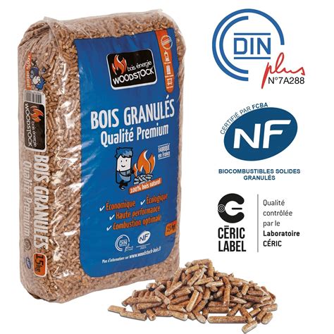 Sacs de granulés de bois