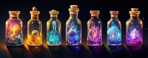 Illustration des différentes fioles utilisées en Alchimie dans WoW Classic