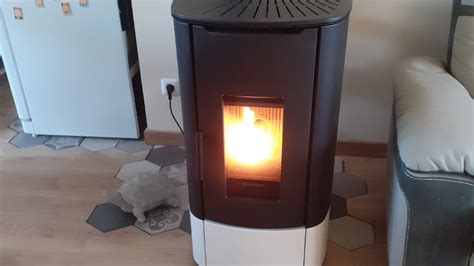 Image d'un technicien vérifiant un poêle à granulés