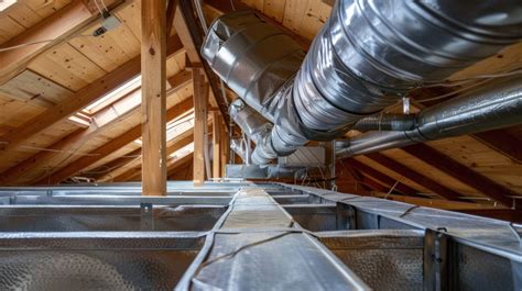 Illustration d'un système de conduits de ventilation complexe dans une usine