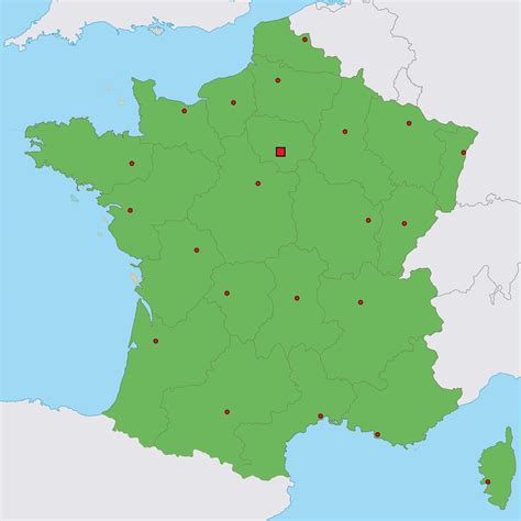 Carte de France avec des points relais GLS