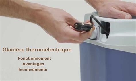 Schéma technique d'une glacière thermo-électrique