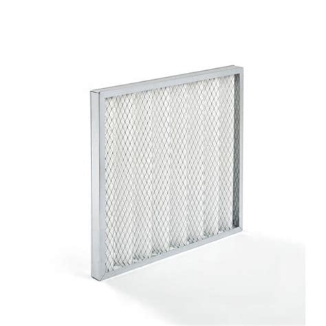 Diagramme comparant la structure d'un filtre à cadre métallique et d'un filtre à cadre carton